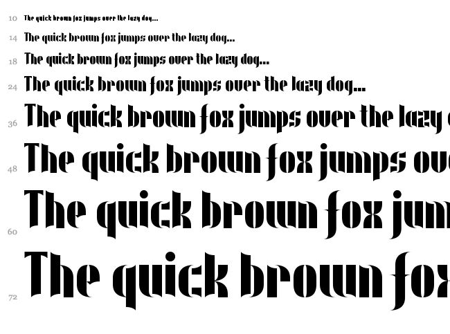 Underwear Protest font waterfall